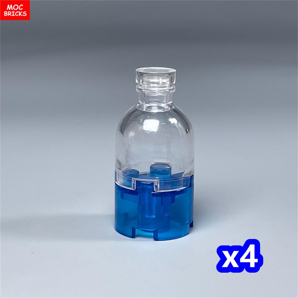 MOC Bricks Transparent Container Drinking bottle 30351 Water Playthings Round 2x2x1 Dome Top-Hollow Stud Constructing Blocks Kids Toys