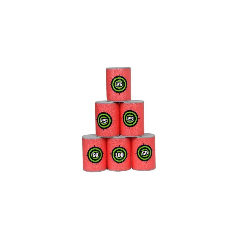 6-30pcs Soft Bullet Target, EVA Bullet Dart Target Compatible With Nerf Blasters Guns(2.36×1.57 Inch)