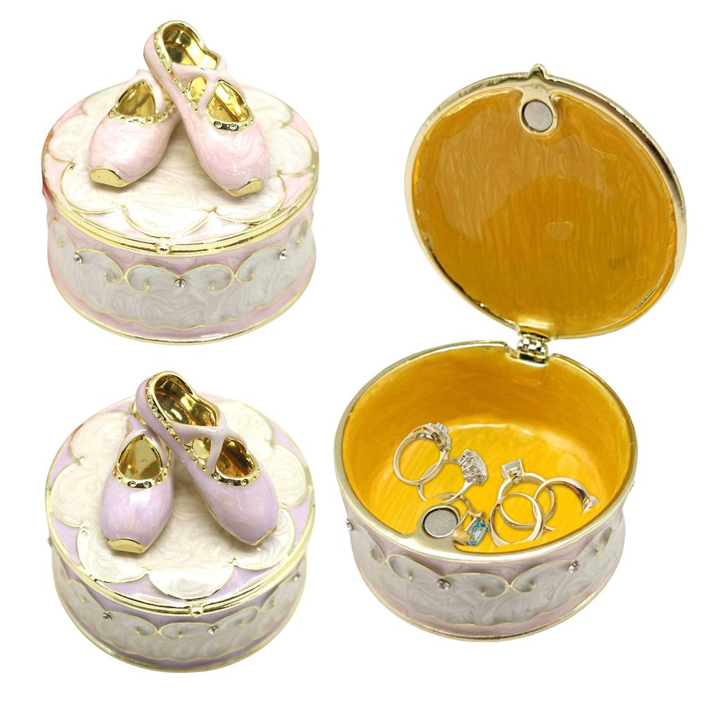 Stylish Ballerina Shoe Jewelry Holder Multifunctional Ballet Slipper Trinket Box Delicate Jewelry Protection Container