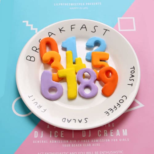 ShengHai Number Cutter Set of 9, Stainless Steel Cookie Cutter for Character Bento, Baking, and Cookie Cutter Making