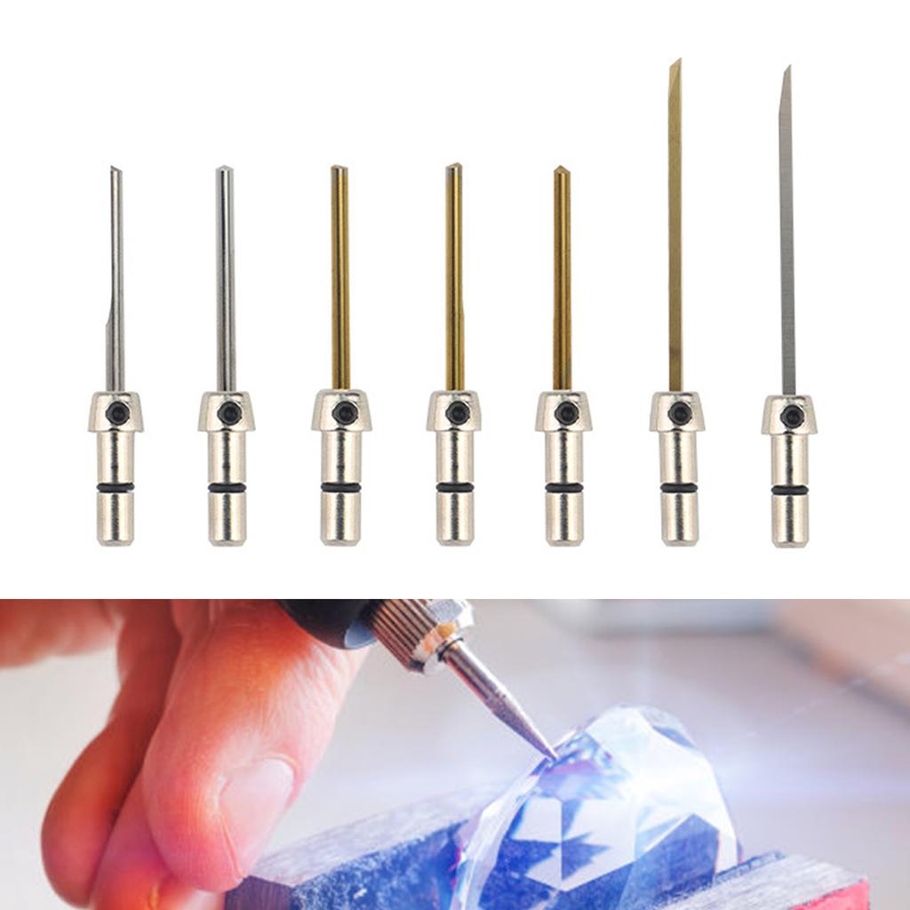 Pneumatický rázový gravírovací stroj Řezné bity Praktické nástroje pro výrobu šperků Vysoká odolnost proti opotřebení Rycí nástroj pro rytí