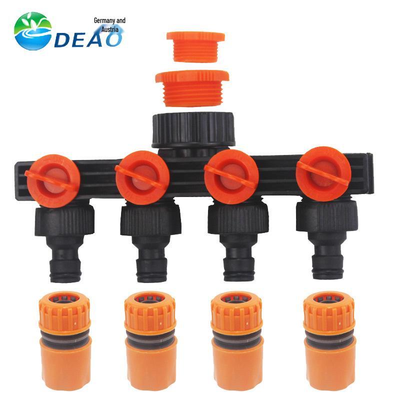 3-Way Washing Machine Faucet Diverter Valve with Switch - 1-Inch Pipe Tee