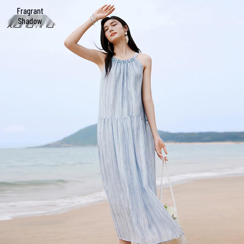 Xiangying Halter Neck Beach Dress L