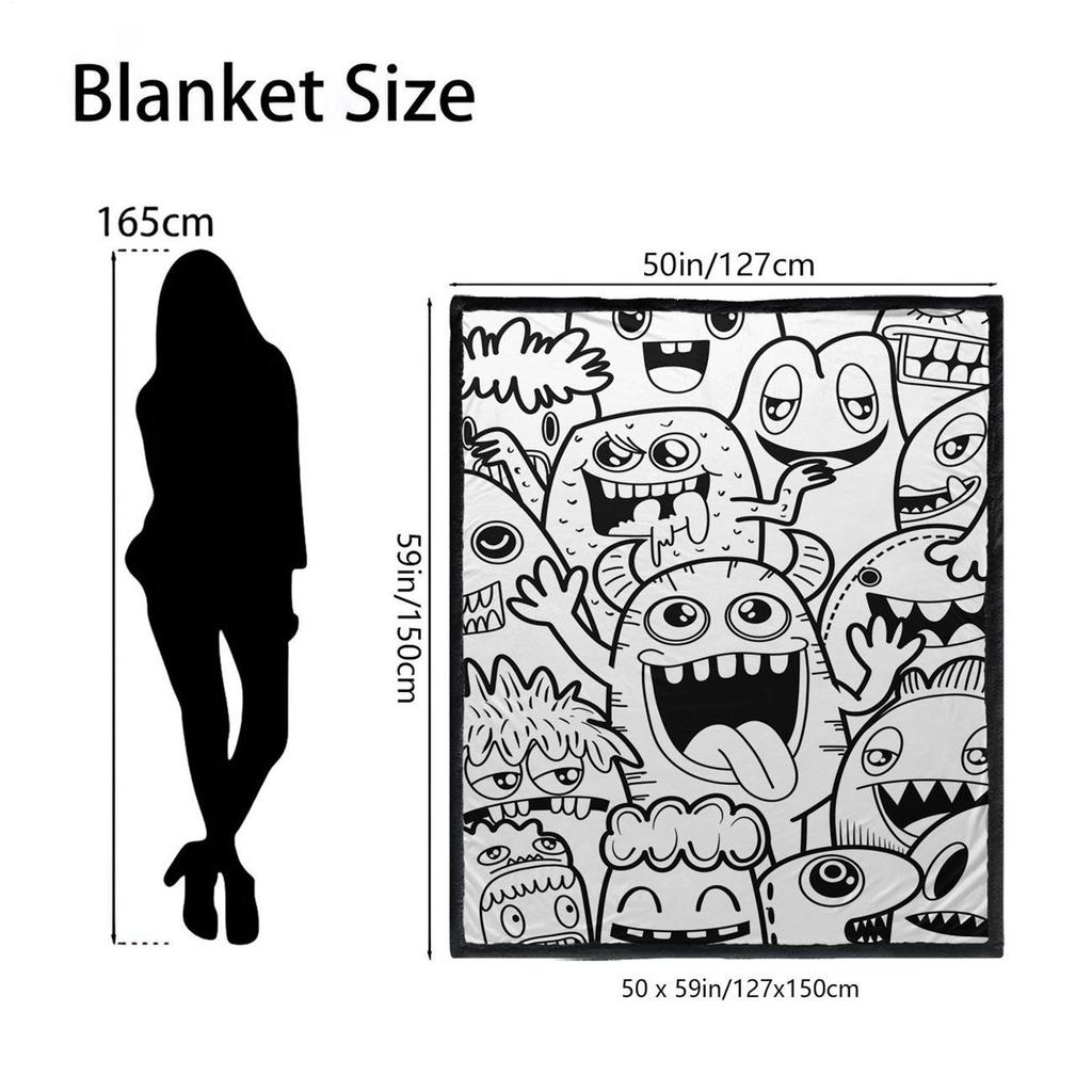 Coloring Blankets For Adults 59 X 50 Inch Soft Throw Quilt Washable DIY Blanket For Girls Teen Women Bed Winter Couch Birthday