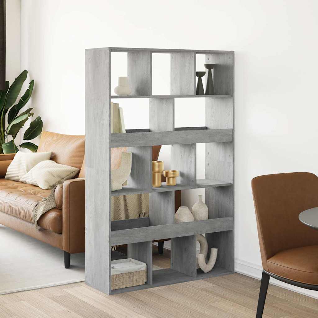 Room Divider Concrete Grey 100 x 33 x 156.5 cm Engineered Wood