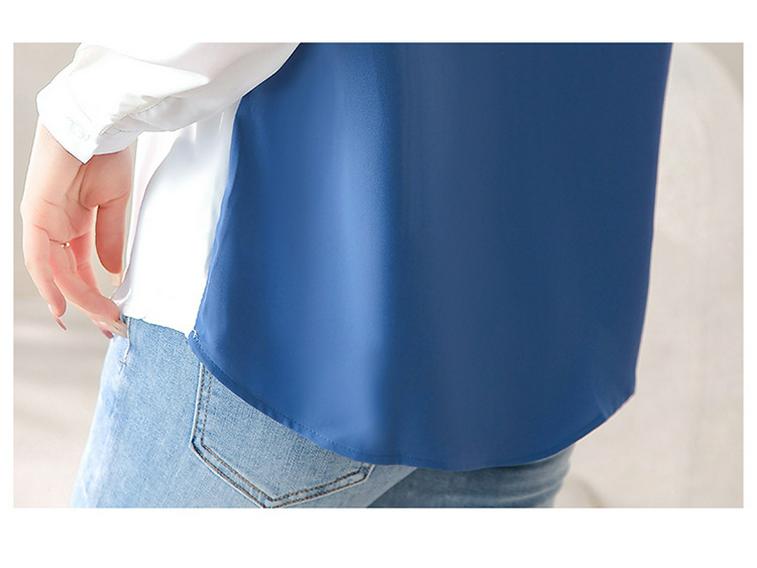 Dámská malá košile s dlouhým rukávem - Kolekce Evropský podzim 2023, Omlazující a stylová na jaro a podzim