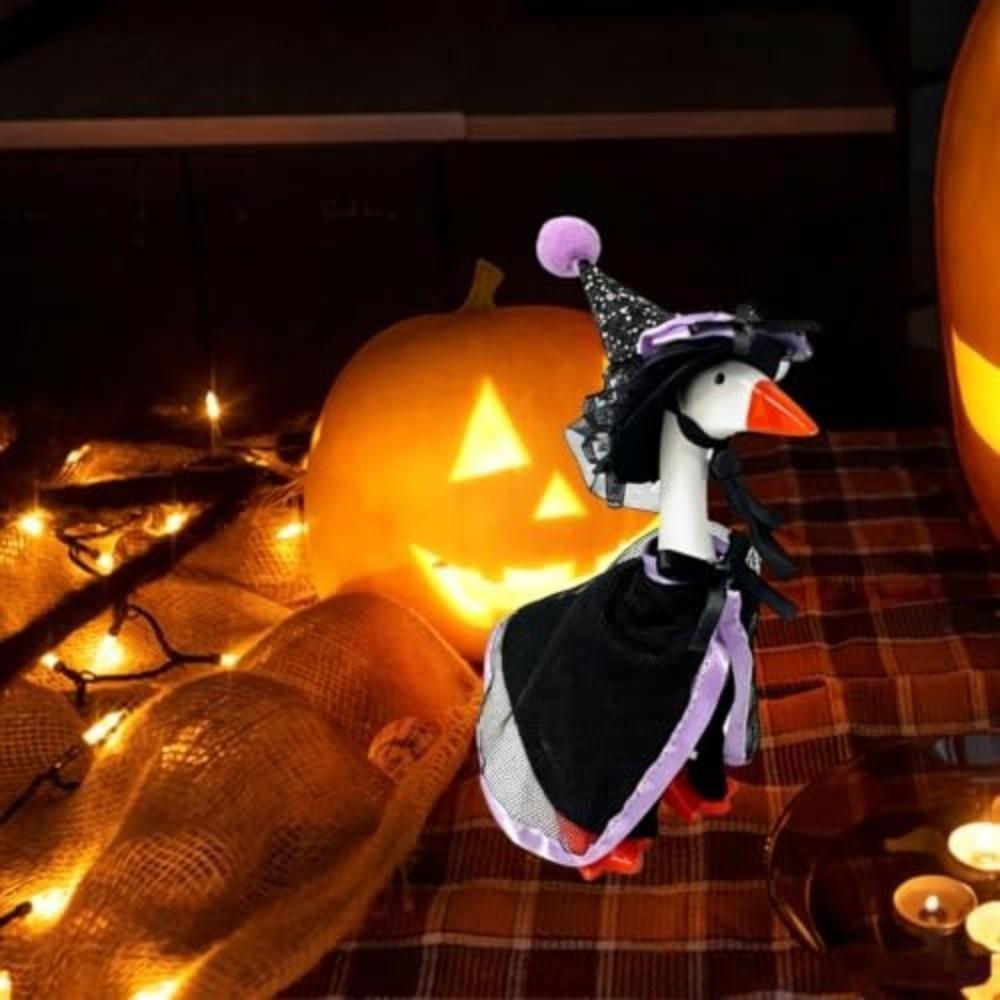 1 Set Cloak Design Mini Doll Dress-Up Witch Theme Halloween Creative Costume  Halloween Party Decor