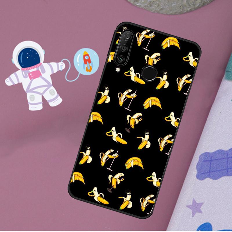 Memes Cartoon Funny Banana For Huawei Nova 10 9 SE 11 Pro Y60 Y70 Y90 Y61 Y91 Y72 Y73 12i 11i 8i P20 P30 P40 Lite Case