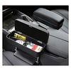 RUIYA Honda Grade Armrest Console Box, Armrest Storage Box, Car Armrest Gap Storage Pocket (Black with Black Stitching)