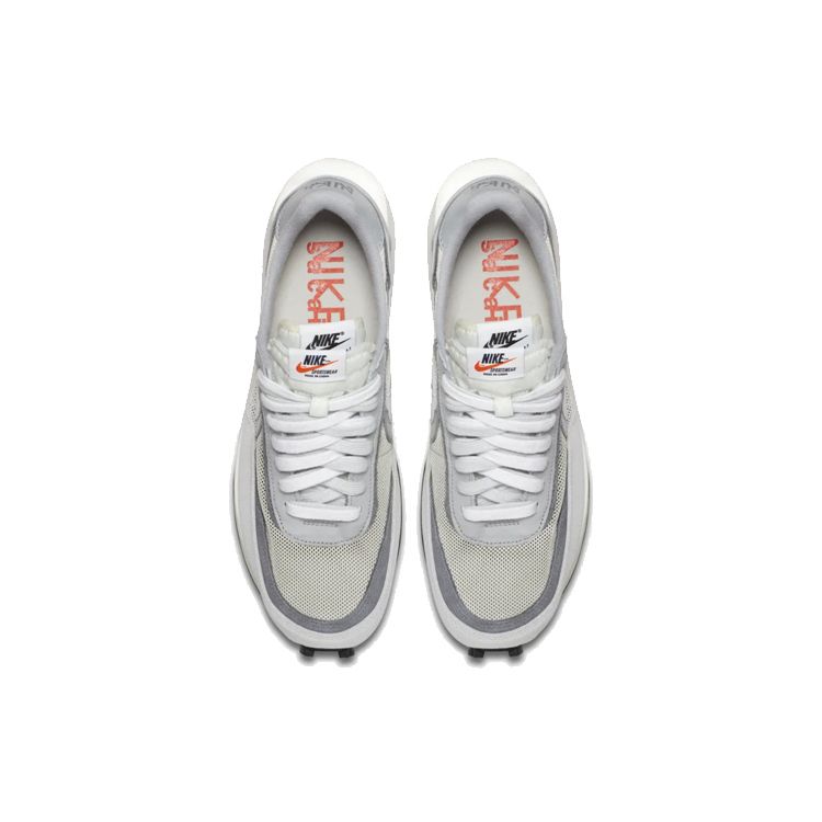 Nike Sacai X LDWaffle Summit White Unisex Sneakers Grey White-Wolf-Grey-Black BV0073-100
