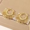 Silver Color Shinning Earrings For Women Sun Shape Sexy Girl Fashion Trendy Jewelry Gift Party Wedding pendientes
