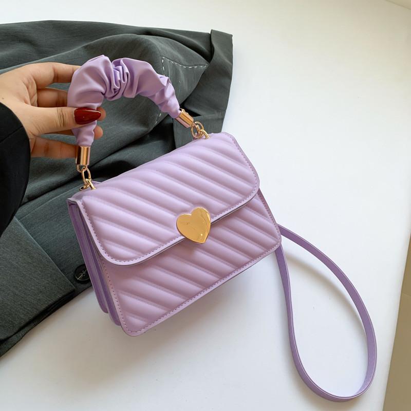 Minimalist Pu Small Square Bag For Daily Use With Shoulder Strap