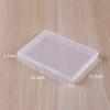 Eco-friendly Rectangular Plastic Clear Storage Box Flat  Storage Supplies   Jewelry Container Case