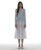 Partimento Woman Sheer Gored Midi Skirt_White