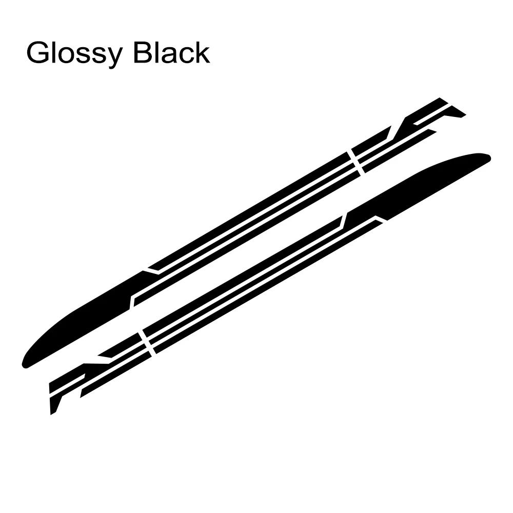 2PCS Racing Sports Style Stripe Car  Body Side Sticker Rocket Graphics Decal Pickup Auto Modified Decoration Sticker Accessories