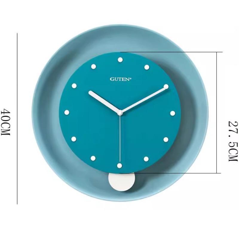 

Бесшумные настенные часы Роскошные настенные часы с маятником Современные Музыкальные Часы с Отсчетом Времени Подвесные Часы Гостиная Арт Декор Аксессуары синий