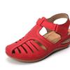 Large Size Retro Bag Head Sandals Women's Summer New Hole Shoes Thick-soled Round Head Wedge Heel Octopus Sandals