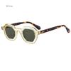 Retro Amber Polygon Small Square Women Sunglasses Retro Rivets Men Shades Fashion Trending Outdoor Sports Sun Glasses Gafas