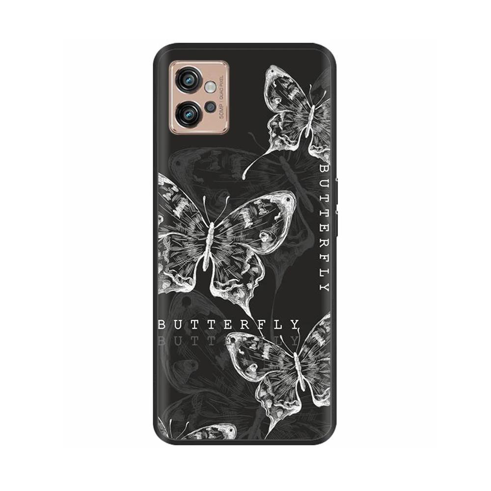 Für Motorola Moto G32 Handyhülle Mode Weiches Flüssigsilikon Vollschutz Rückabdeckung Für Moto G32 MotoG32 G 32 Funda Schalen