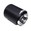 BMW Mini One Cooper JCW Carbon Fiber Exhaust Tailpipe - Black Blue Tip