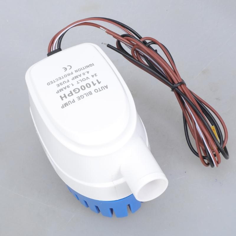 Auto Bilge Pump High Efficiency 1.06Inch Outlet Automatic Marine Submersible Water Pump Bilge Pump for Boats Yachts Pool