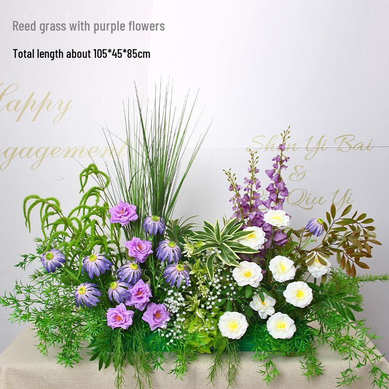 Mori Style Artificial Wedding Floral Aisle Decoration