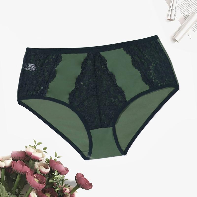 

Женские сексуальные кружевные трусики больших размеров, французская мода, удобные, дышащие, со средней посадкой, 0Xl-5Xl - 090 0XL