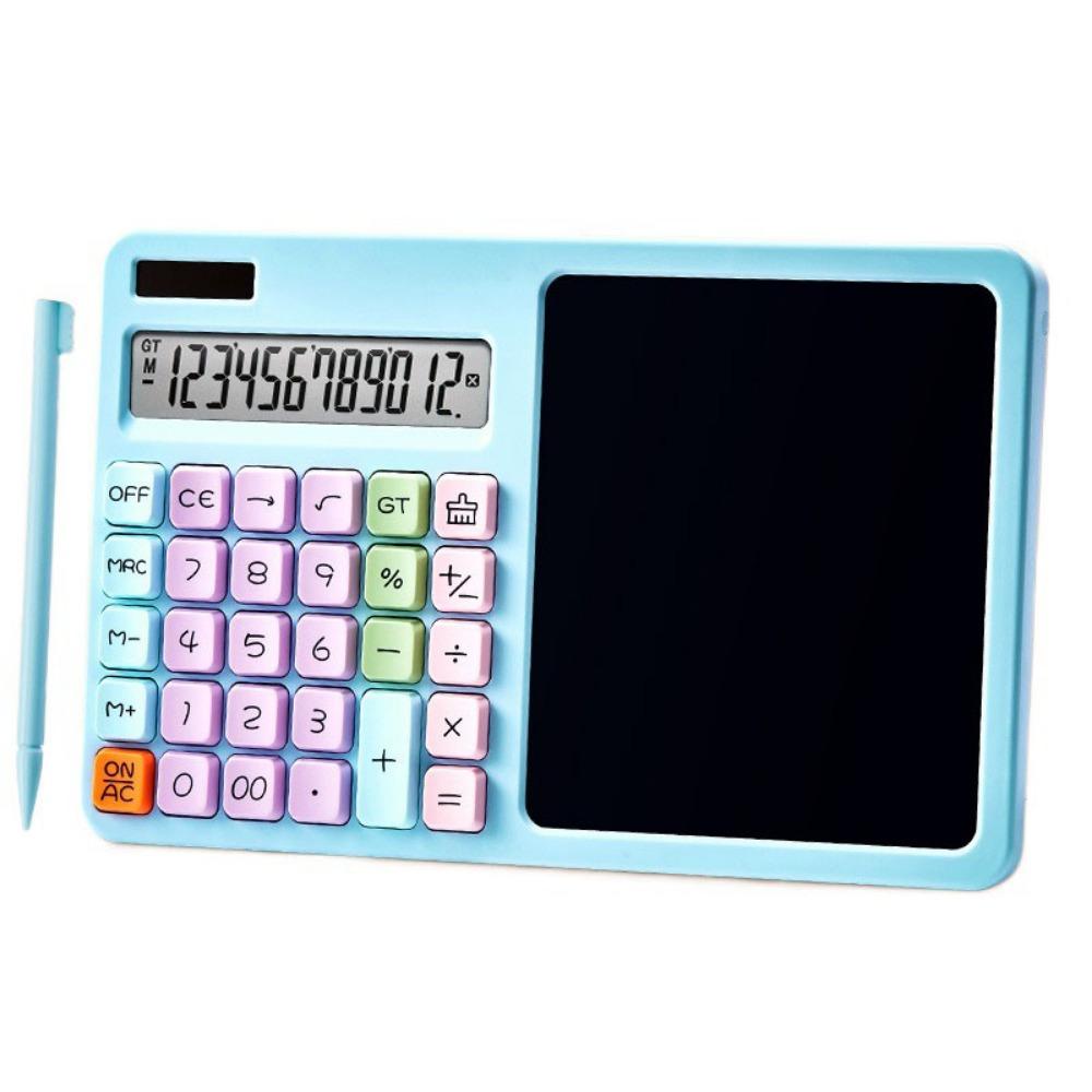 Solar Powered Calculator with Writing Board Handwriting Board Calculator  Financial Accounting