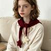 Korean Style Knitted Scarf Star Balls Neck Warmer Scarf New Knitted Shawl  Winter