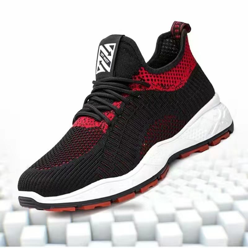 Korean Version Of Fashion Casual Shoes Men'S Sports Shoes Mesh Fly-Woven Sports Running Shoes