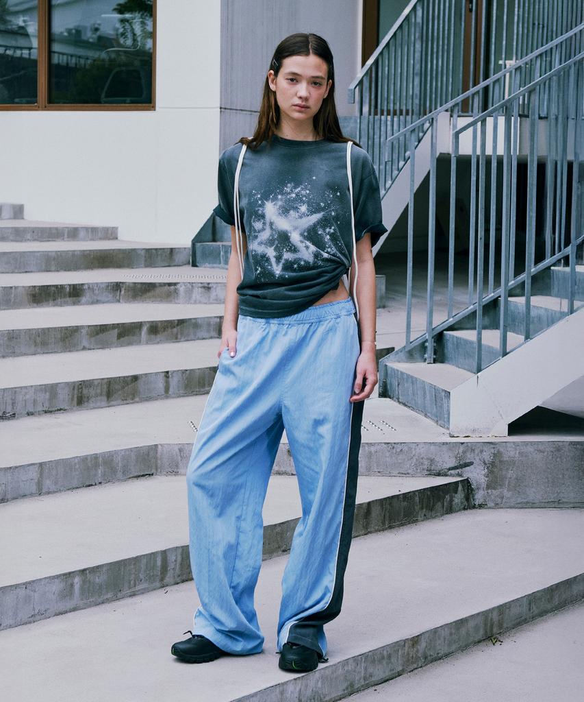 Loukeullaesig Vintage Washed Sparkling T-Shirt_Charcoal_Lc252Ts09Cc
