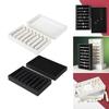 PU Leather Ring Holder Jewelry Tray with Protective Cover Professional Finger Ring Organizer for Storage and Display