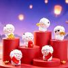Cute Resin Sheep Ornament Set Adorable Lucky Design Festive Details For Year Of The Sheep Home Desktop Decoration Holiday Gift