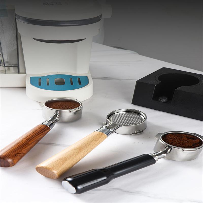 51mm bezedný portafiltr pro kávu s dřevěnou rukojetí pro DeLonghi Dedica EC680 EC685 náhradní filtrační košík příslušenství pro baristy