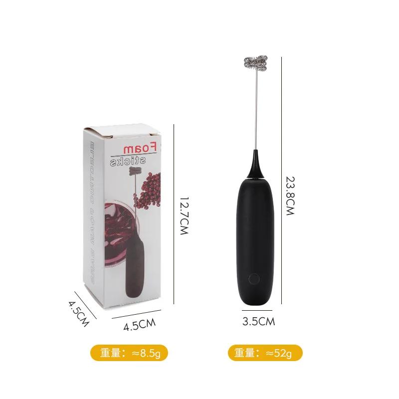 1PC Battery Model Handheld Egg Beater Froth Mixer Kitchen Automatic Coffee Milk Foaming Mixer Kitchen Whisk Tools