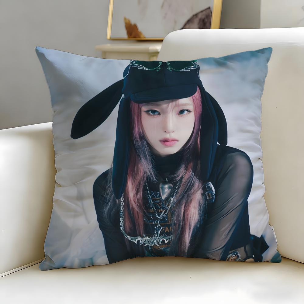 Kpop Style Artist Choi Ye-Na Cushion Cover Soft & Easy-Wash Pillow Case – Versatile For Couch, Bed, Travel And Office