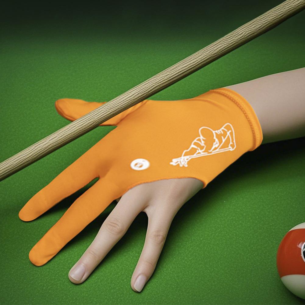 1Pc Billiards Gloves Enhanced Grip Left Right Hand Open Three Finger Professional Billiards Gloves Snooker Table Tennis Gloves
