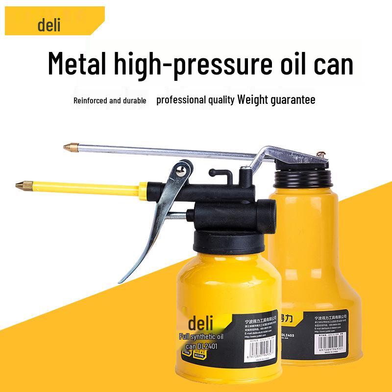 Deli High-Pressure Manual Oil Drip and Lubricant Can