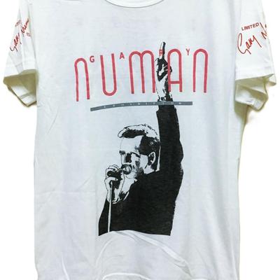 Vintage 80s 1987 GARY NUMAN Post Punk New Wave Tour Concert Promo T Shirt and Kids Shirt