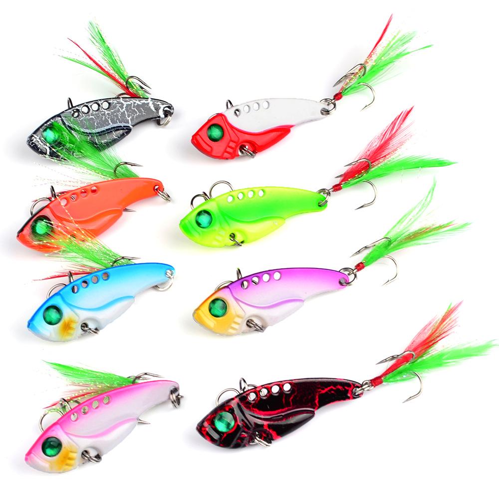 11g Lure Bait Metal Sequin Fish Bait Sequin 8 Color Vib