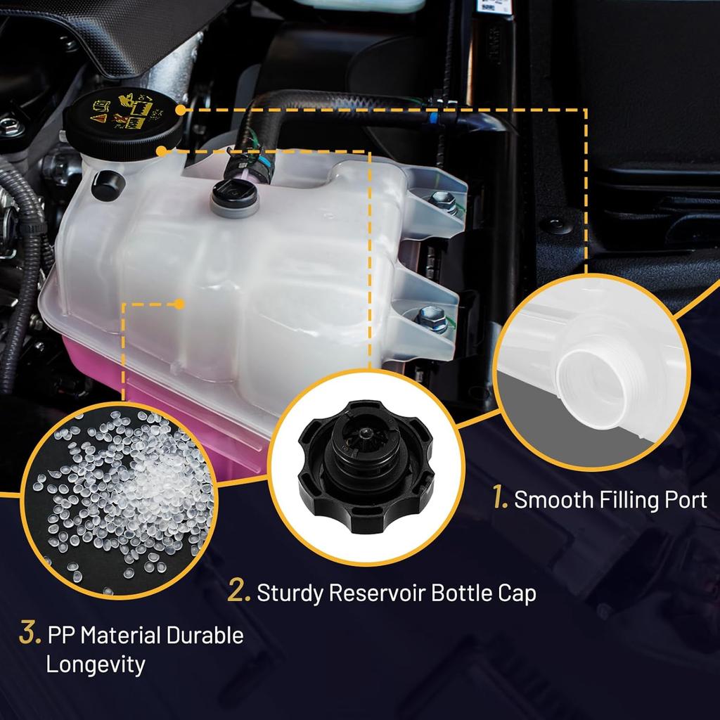 Coolant Reservoir Tank 603-383 Compatible With 2010-2016 Chevy Cruze 2012-2014 Chevy Orlando 2016- Cascada 2012-2017 Verano Replace 13256823 13465094
