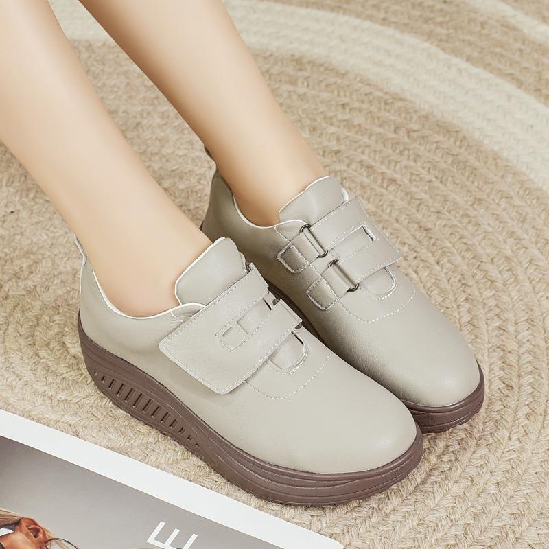 

Женские мокасины на платформе, массивные, женские, летние, повседневные, черные, офисные, женские, толстая подошва, увеличивающая рост, туфли Shake EU:35 серый