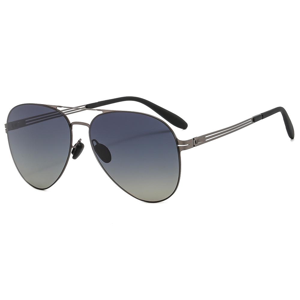 2023 Pilot Style Nylon Polarized Sunglasses (Model 7101) - Screwless, Weldless Design