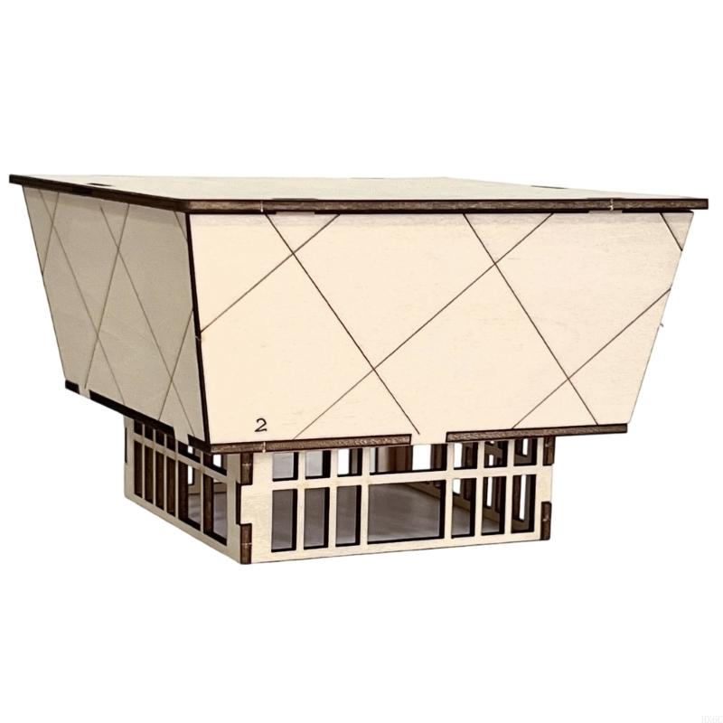 Garden Landscape Ornament Assembling Model Wooden Apartment Outland Model HX6C