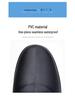 Men's Fashionable Low-Top Waterproof Rain Boots with Fleece Lining, Washable Flat Bottom, Mid-Calf, Ideal for Kitchen, Food Delivery, and Riding.