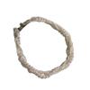 Natural freshwater pearl neck chain, three-layer choker necklace, female collarbone chain 11k gold injection, retro high-end light luxury