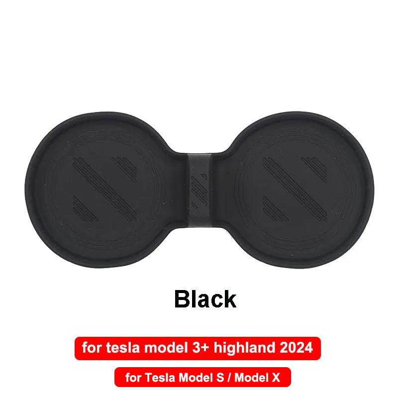 For Tesla Model 3 Highland 2025 Model X S Water Cup Holder Mats Upgraded Drink Insert Non-slip Coaster Pad Model3 Accessories