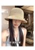 Korean Style Early Spring Japanese Paper Bucket Hat Women Casual Knitted Rolled Edge Basin Hat Sun Protection Visor Hat