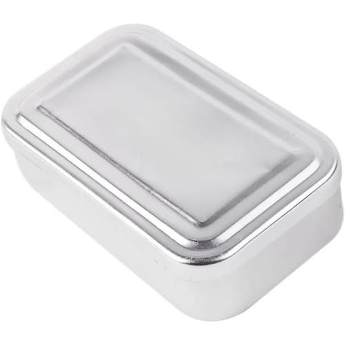 Insulated Aluminum Lunch Box, Freshness-preserving, Traditional Japanese Bento Box, Thick Rectangular Aluminum Lunch Box, Large Outdoor Lunch Box, Nos