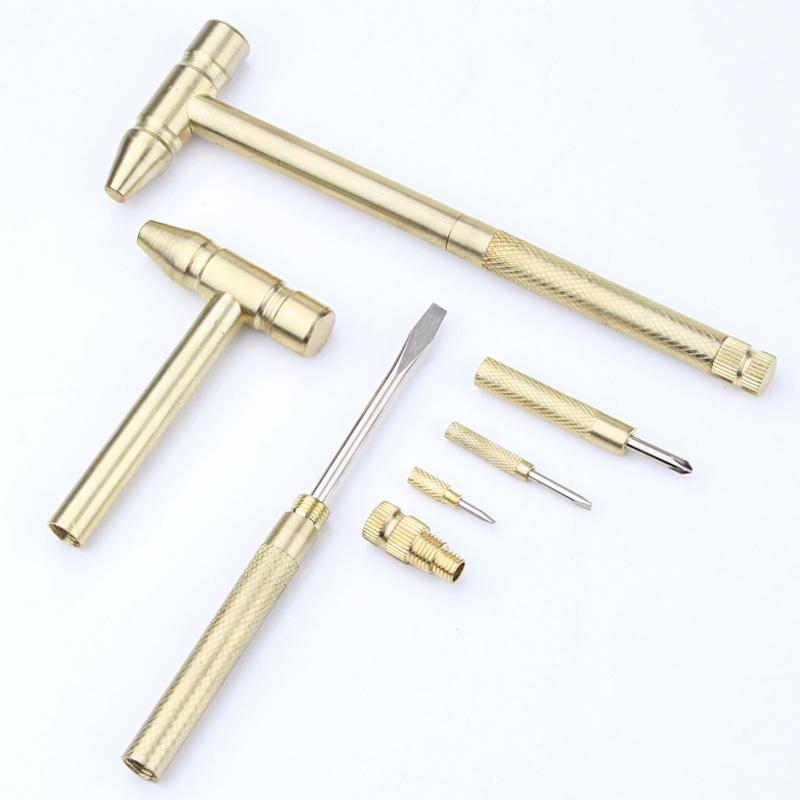 5-in-1 Hammer and Screwdriver Set Detachable Screwdriver Ultimate Household Multi-Tool for Grandfather Husband